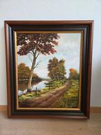 2 landelijke schilderijen, Ophalen