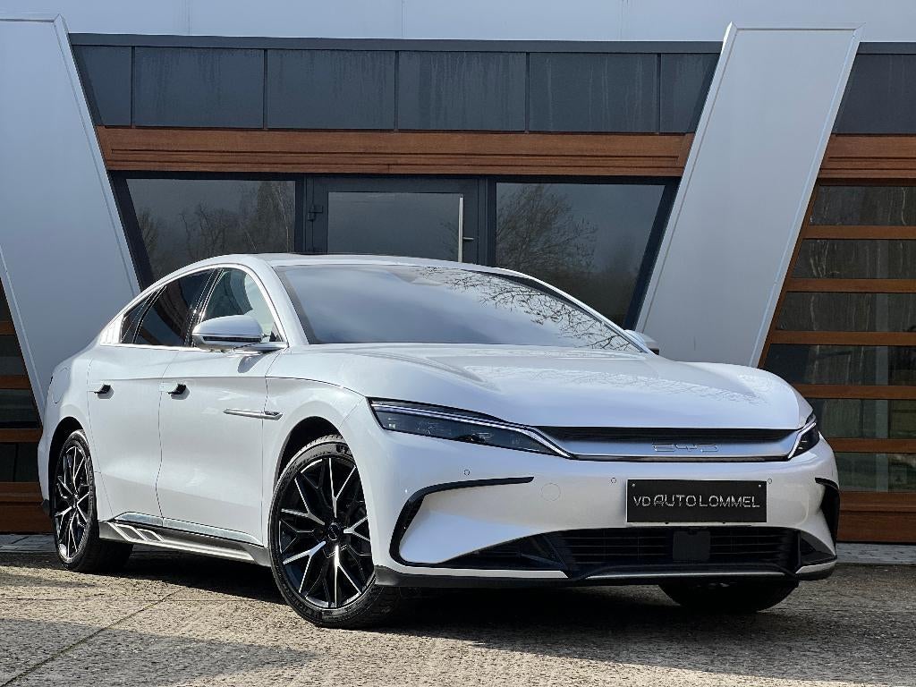 BYD Han '24 - FULL FULL OPTION - 517PK - GARANTIE TOT 2030, Auto's, Automaat, 4 deurs, Wit, Leder