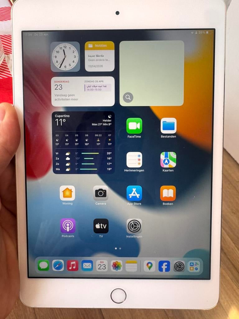 Ipad4 mini whit, Computers en Software, Apple iPads, Zo goed als nieuw, Wit, Ophalen