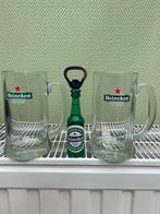 Heineken nieuwe flessenopener met magneet + bierglazen, Verzamelen, Verzenden, Nieuw, Glas of Glazen, Heineken