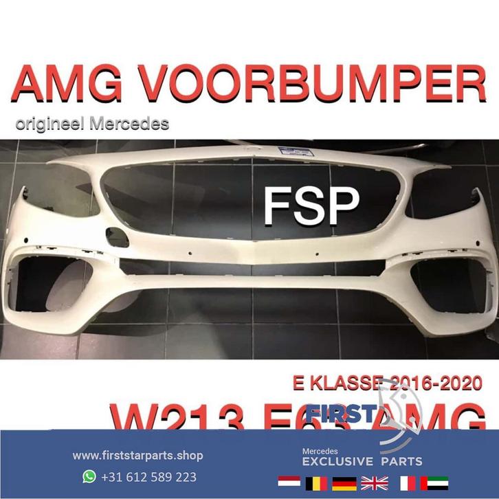 W213 S213 E63 AMG VOORBUMPER Mercedes E Klasse 63 2016-2020, Auto-onderdelen, Carrosserie, Bumper, Mercedes-Benz, Voor, Gebruikt