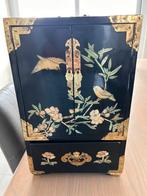 Aziatische juwelenkast / sieradendoos met laden, Ophalen, Gebruikt