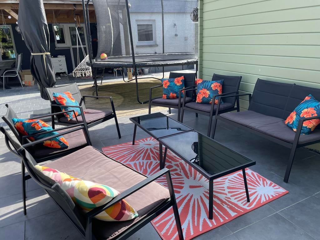 Tuinsetje voor 8 personen, Tuin en Terras, Ophalen, Gebruikt, Loungeset, 8 zitplaatsen