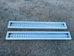 Lot 2x supports tube néon TL58W, Enlèvement, Utilisé, Métal, 75 cm ou plus