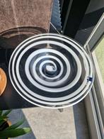 Glazen schaal met wit, Ophalen, Schaal, Rond, Glas