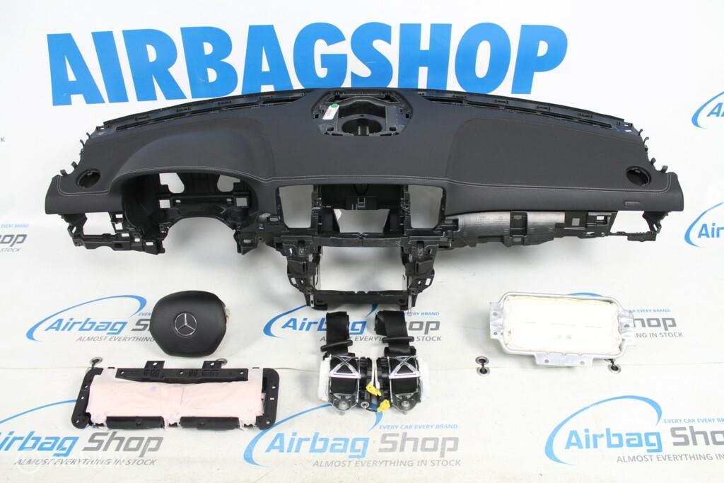 Airbag set - Dashboard zwart leder Mercedes ML klasse W166, Auto-onderdelen, Dashboard en Schakelaars