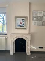 Cheminée Decorative en pierre blanche, Maison & Meubles, Enlèvement, Comme neuf