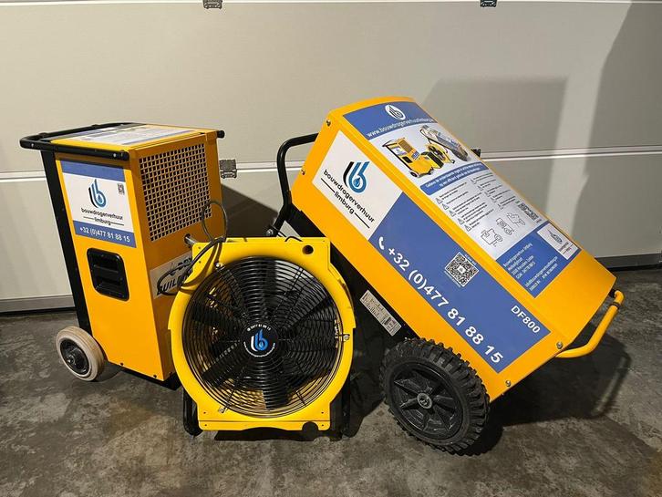 Bouwdroger ontvochtiger te huur goedkoopste van belgie, Autos : Pièces & Accessoires, Climatisation & Chauffage, Enlèvement