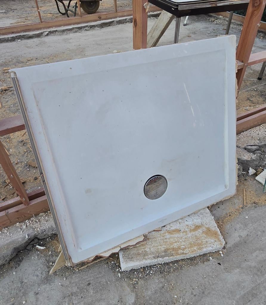 Douche bak Villeroy&Bosch 90/80cm / glazenwand GRATIS, Ophalen, Zo goed als nieuw, Douche