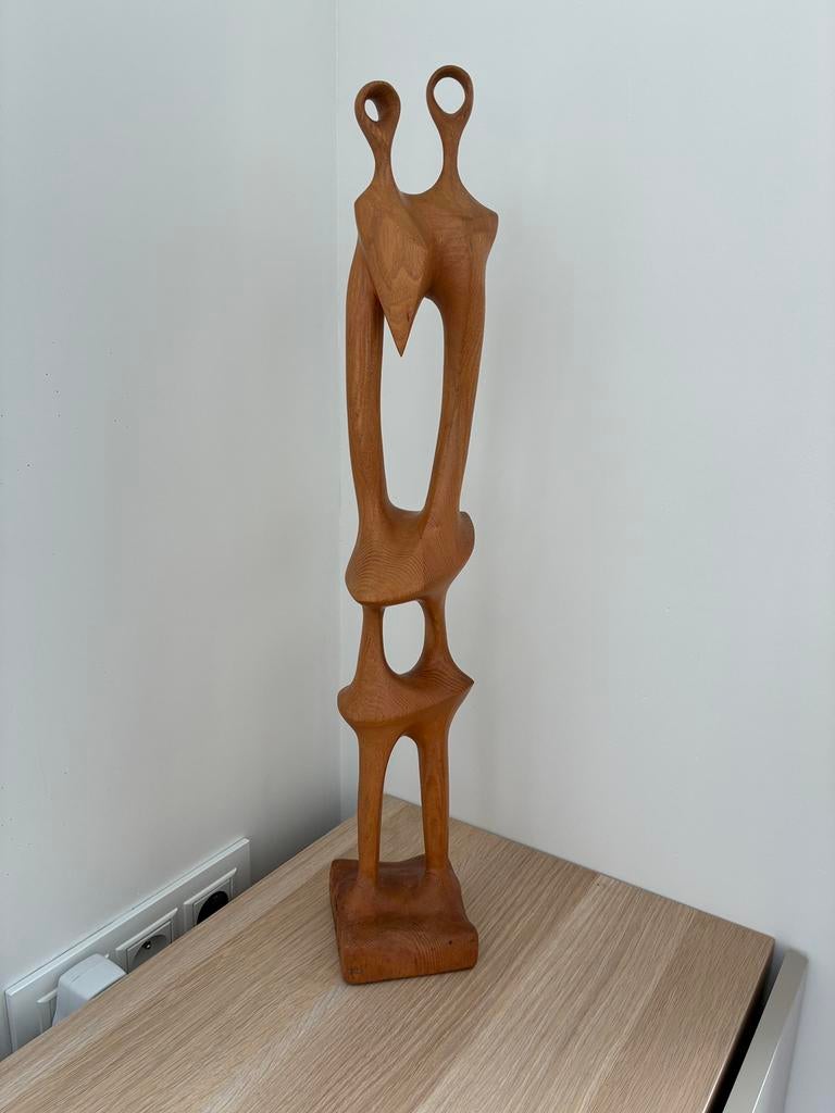 Abstract houtsnijwerk, Antiek en Kunst, Kunst | Beelden en Houtsnijwerken, Ophalen, Houtsnijwerk, Abstract