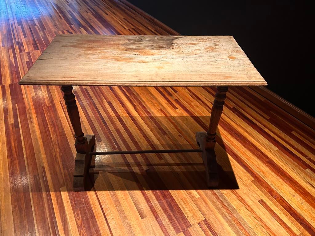 Cafetafel houten tafel bijzettafel, Ophalen, Gebruikt