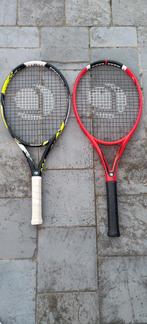 2 tennisrackets: 1 voor volwassenen, 1 voor kids, Sport en Fitness, Tennis, Ophalen, Zo goed als nieuw, Racket, Overige merken