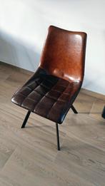 6 mooie lederen stoelen, Huis en Inrichting, Stoelen, Ophalen, Bruin, Landelijk/modern, Leer