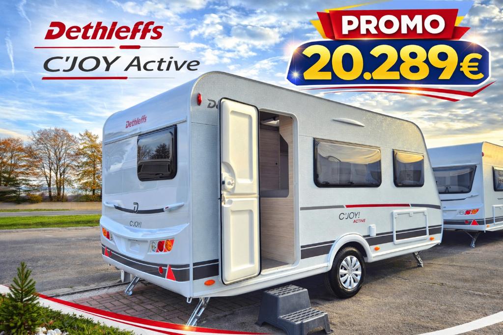 Dethleffs C'joy 420 QSH "Active", Caravanes & Camping, Caravanes, Entreprise, jusqu'à 3, 750 - 1000 kg, Siège de train, Dethleffs