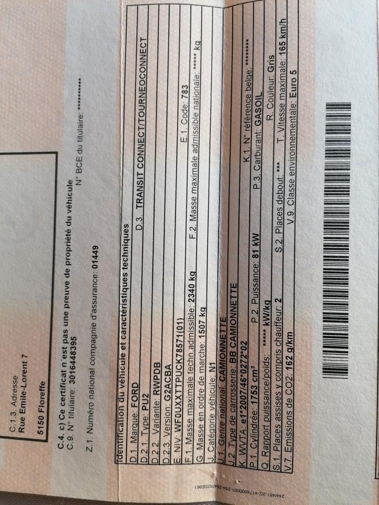 Camionette, Voorwielaandrijving, Euro 5, Stof, Elektrische ramen