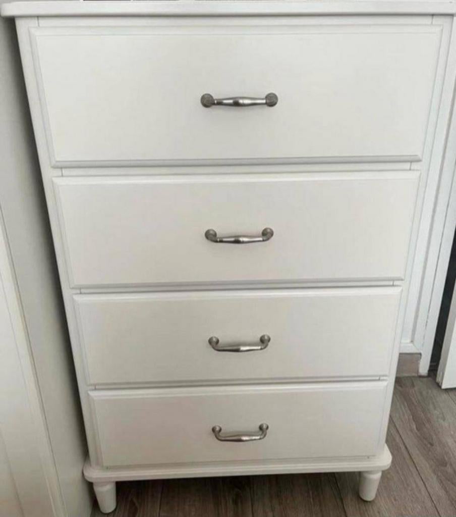 Commode style vintage blanche, Maison & Meubles, Armoires | Commodes, Enlèvement