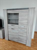 Tafel + 6 stoelen + barkast (+ eventueel TV-kast), Ophalen, Zo goed als nieuw, 6 tot 8 stoelen