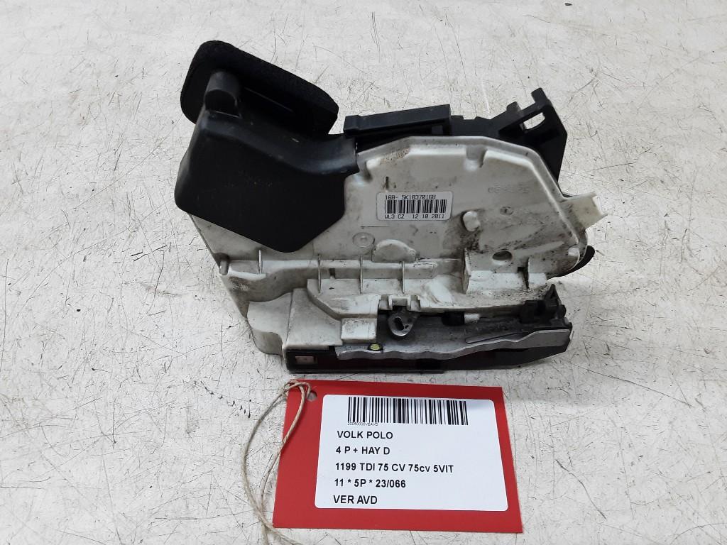SERRURE DE PORTE AVANT DROITE Polo V (6R) (5K1837016B), Autos : Pièces & Accessoires, Volkswagen, Mevr. I. Hauben, Utilisé, Droite