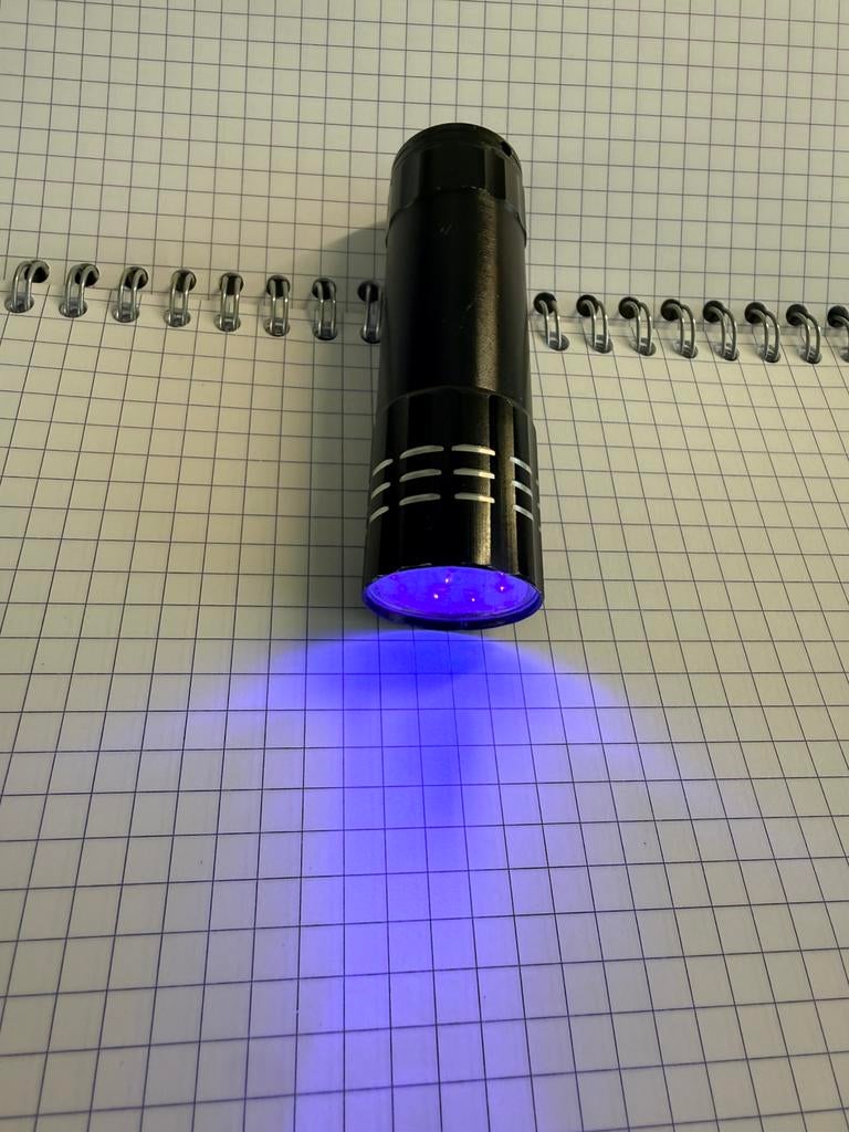 UV Lamp Blacklight Pen, Ophalen, Zo goed als nieuw, Batterij