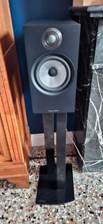 Enceintes B&W 606 noires sur pieds NorStone, 60 à 120 watts, Comme neuf, Enlèvement, Bowers & Wilkins (B&W)