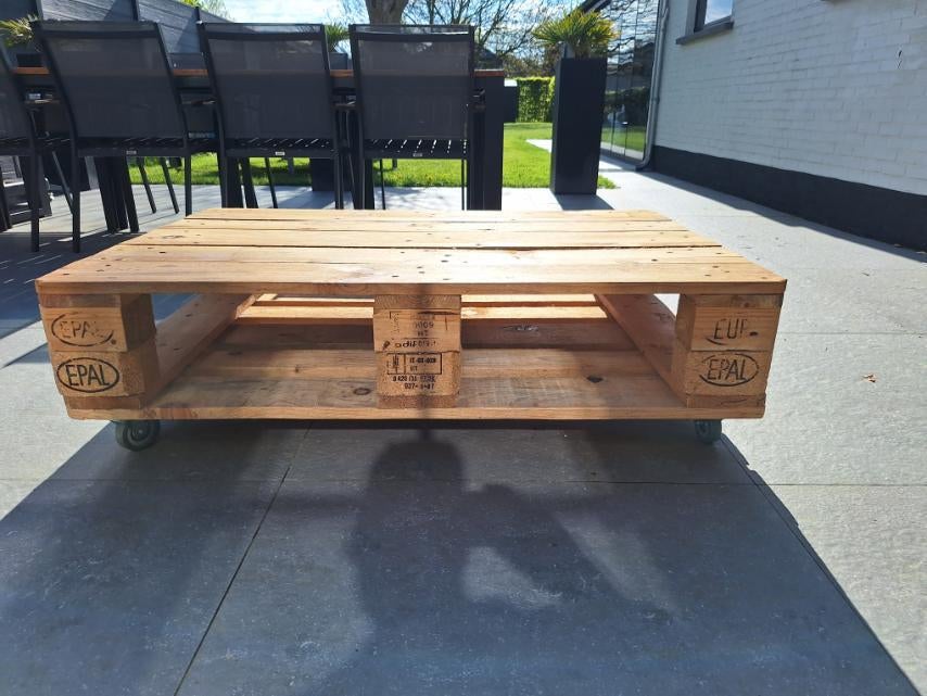 Salontafel op europallet, Huis en Inrichting, Tafels | Salontafels, Ophalen