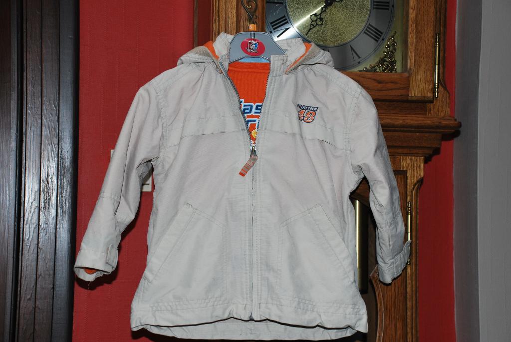 Veste Blouson"H&M" 2 en 1 beige/orange T98 cm ou 2/3A TBon!, Garçon, Enlèvement ou Envoi, H&M, Comme neuf