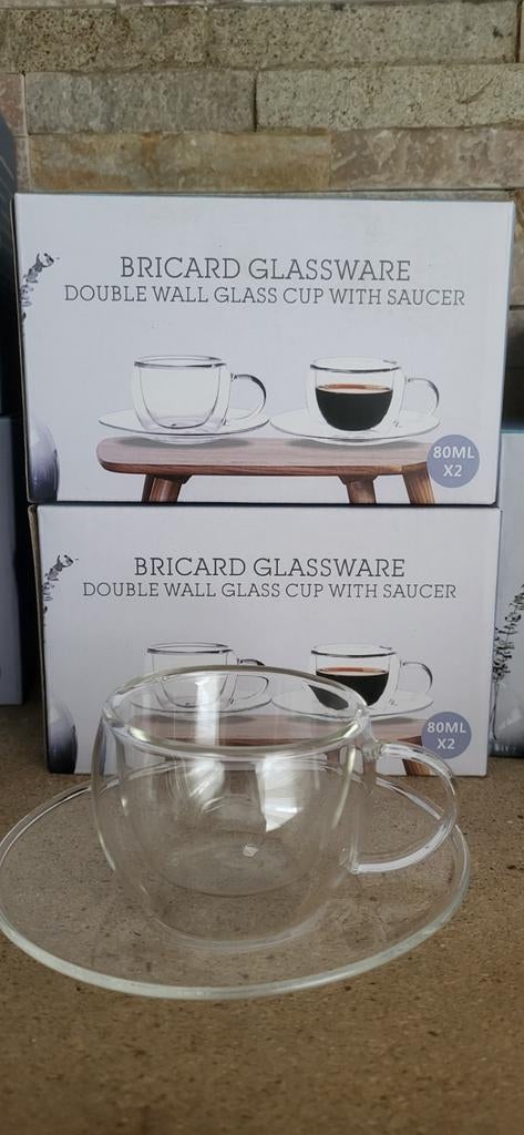 Espresso dubbel glass, Ophalen of Verzenden