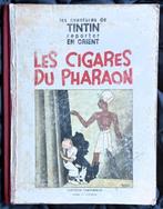 Tintin - Les Cigares du pharaon P6 noir - EO - 1934, Livres, Une BD, Utilisé, Hergé, Envoi
