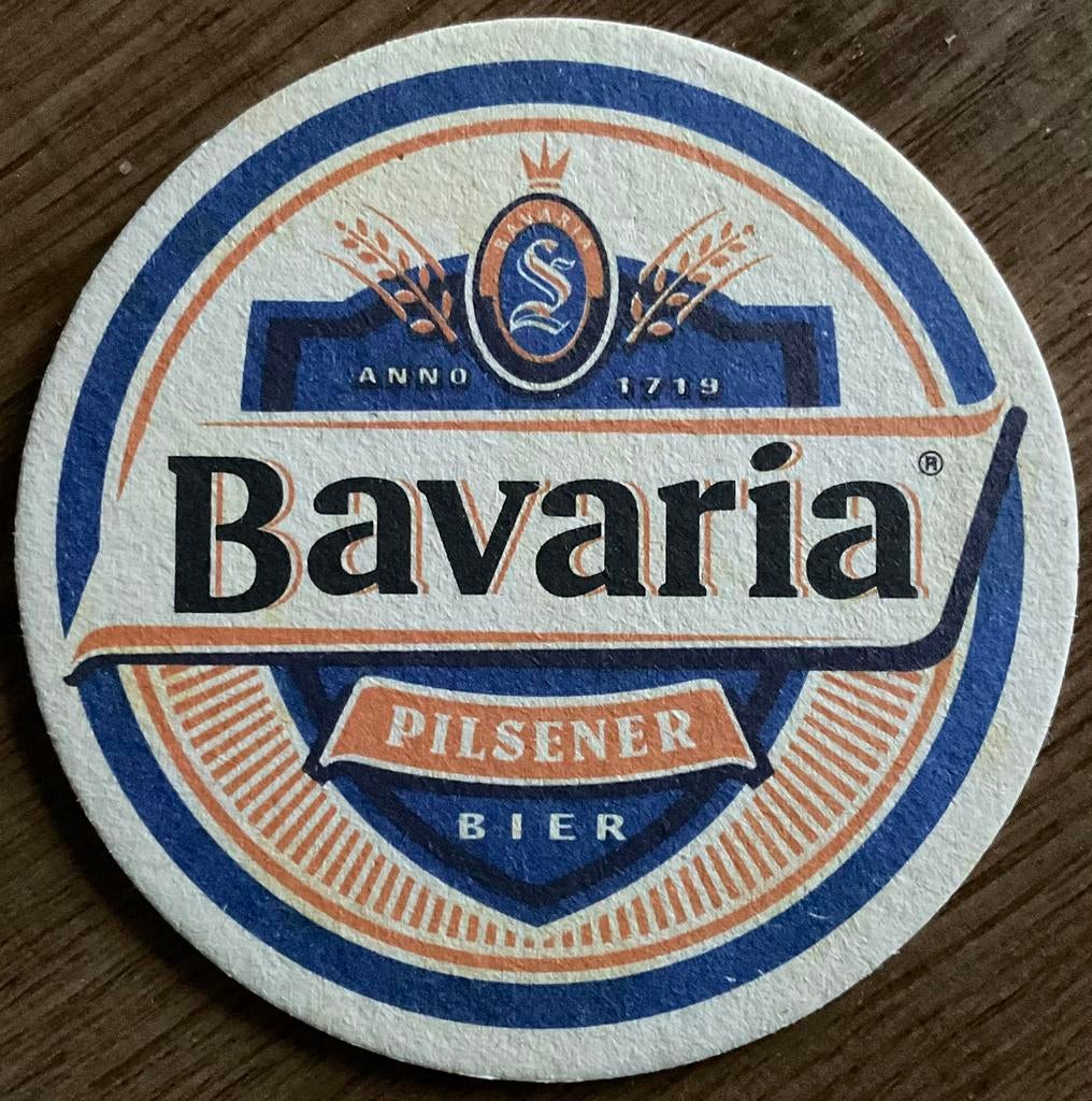 Tapis à bière/ancien tapis à bière BAVARIA PILSENER, Enlèvement ou Envoi, Comme neuf, Sous-bock, Bavaria