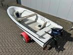 Placom 400 Polyester Boat avec 6 CV Tohatsu 4 temps et remor, Utilisé, Essence