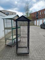 Grote vogelkooi - zwart, Ophalen, Gebruikt, Metaal, Vogelkooi