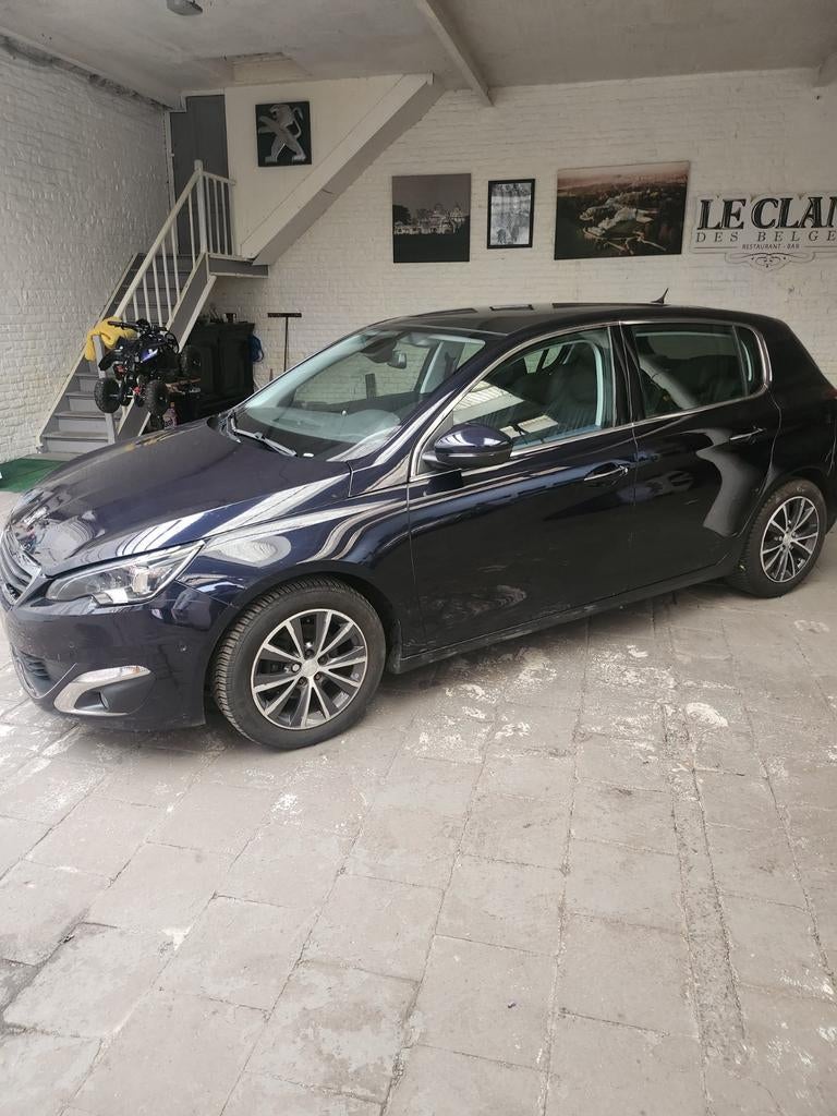 PEUGEOT 308 ESSENCE 2015 KM 39000 CUIR CLIM PANORAMIQUE, Cuir, Achat, Euro 6, Bleu