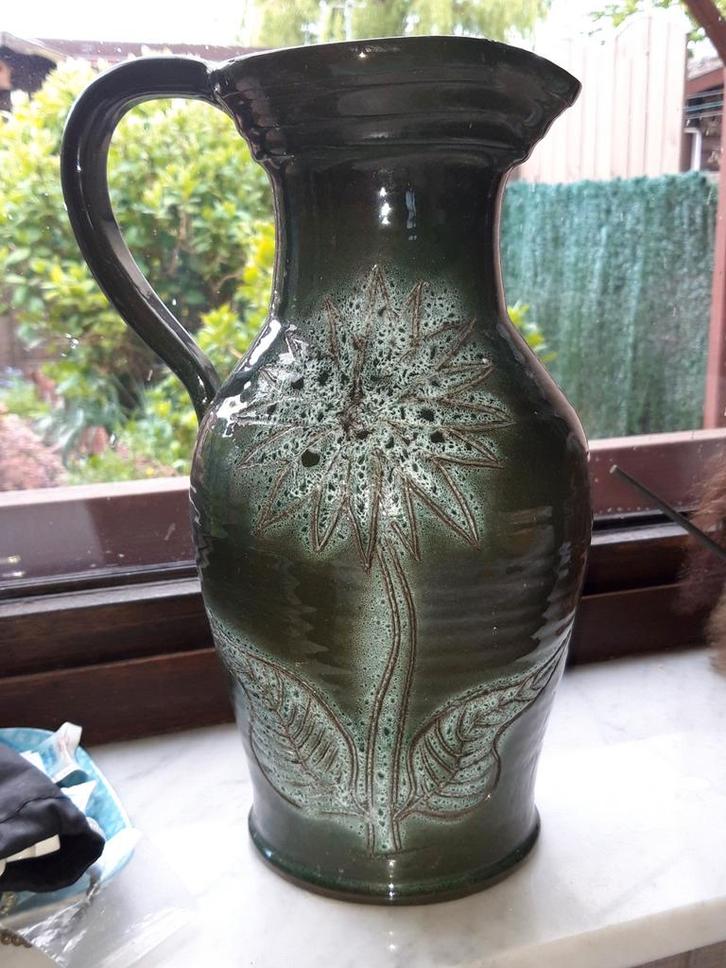 Groene "Fat Lava" vaas, 1970'ties, Antiek en Kunst, Antiek | Vazen, Ophalen