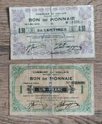 HO58 + HO55 - Hollain - 50 cents 1915 et 1 franc 1914, Enlèvement ou Envoi, Série