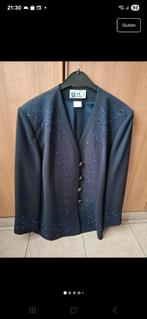 Blauwe jas en rok en witte bloes, Kleding | Dames, Dames-kledingpakketten, Ophalen, Zo goed als nieuw, Maat 42/44 (L)