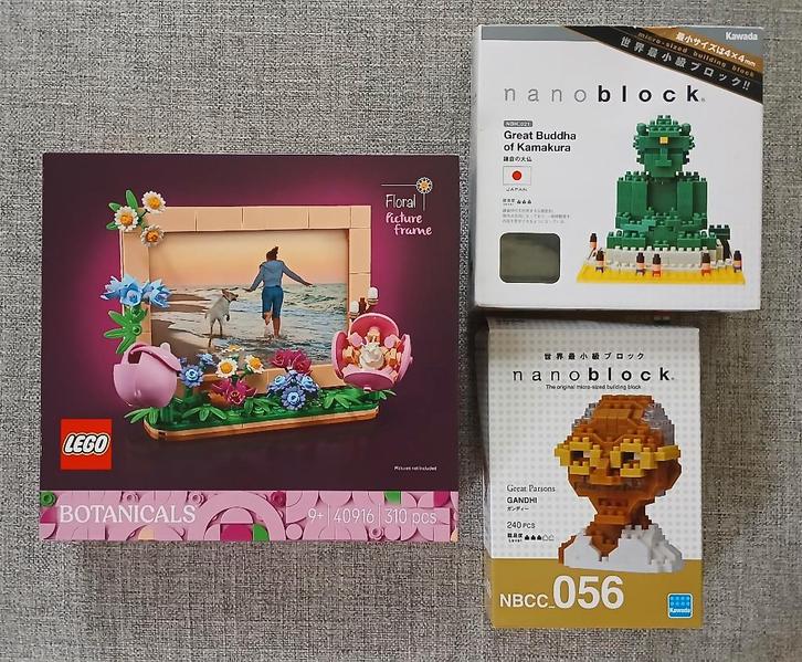 Lego Botanicals 40916 cadre photo 2 Nanoblock Gandhi-Bouddha, Enfants & Bébés, Jouets | Duplo & Lego, Comme neuf, Lego, Instructions incluses