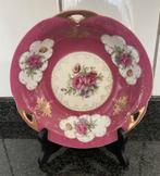 Très beau plat décoré fleurs en porcelaine, Enlèvement