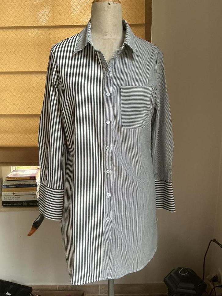 Hemdkleedje In Vogue Paris, maat M, Kleding | Dames, Jurken, Zo goed als nieuw, Maat 38/40 (M), Wit, Ophalen of Verzenden