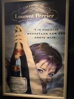 Grote Laurent-Perrier Champagne reclameposter in kader, Ophalen, Nieuw, Reclame