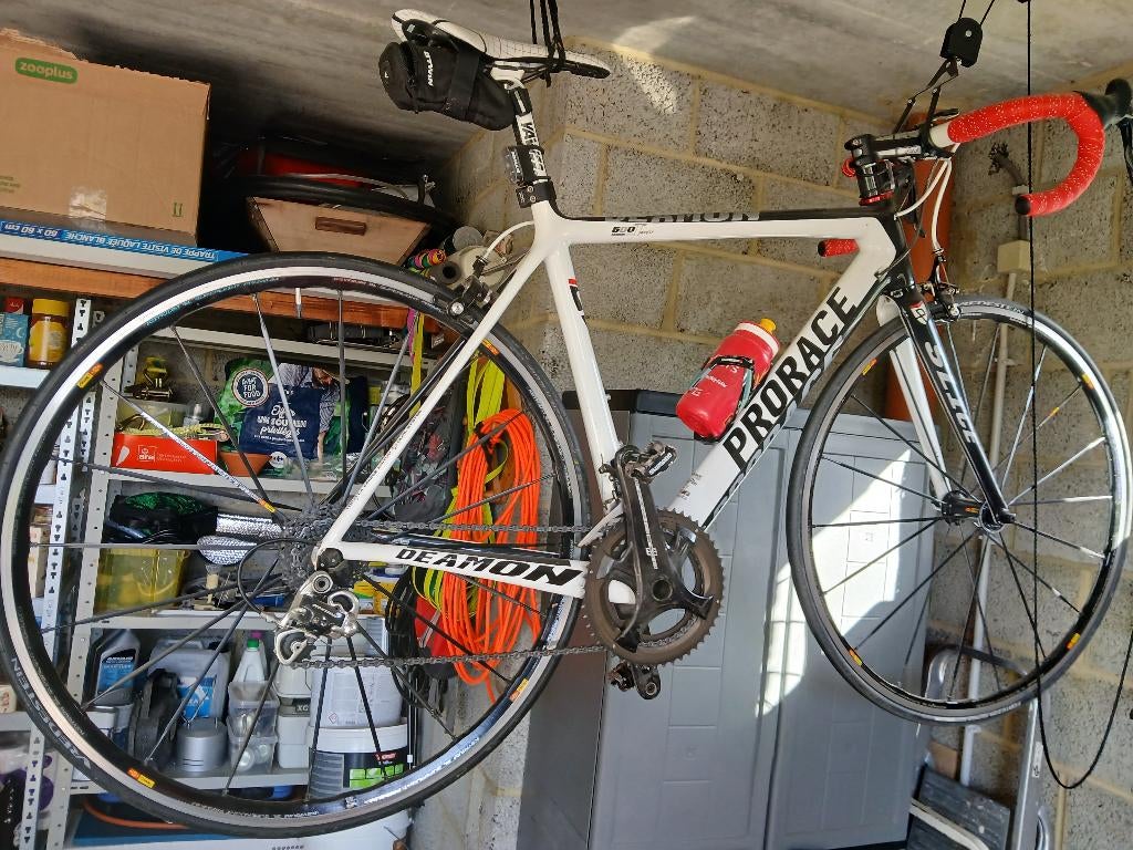 vélo de course tout carbone, Vélos & Vélomoteurs, 10 à 15 vitesses, 49 à 53 cm, Comme neuf, Enlèvement