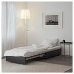 Vallentuna uitschuifbaar zetel/bed - Nieuwe hoes!, Ophalen, Gebruikt, Eenpersoons, Zwart