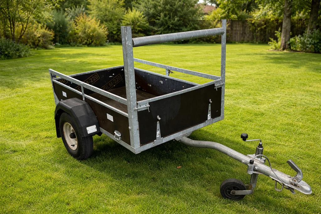 Aanhangwagen remorque, Ophalen, Gebruikt