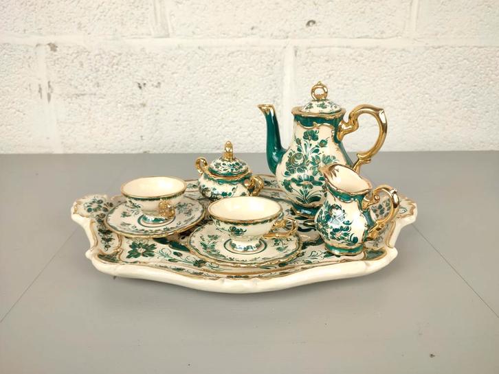 2-persoons servies Rigo Brussel, Antiquités & Art, Antiquités | Céramique & Poterie, Enlèvement ou Envoi