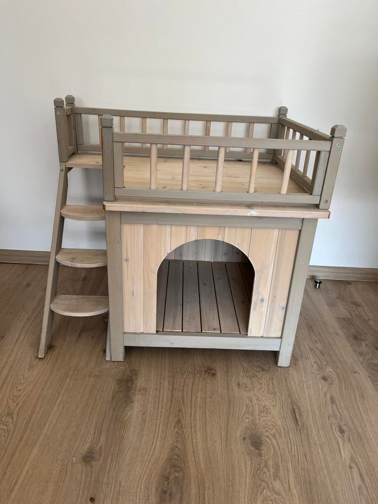 Kattenhuisje, Animaux & Accessoires, Paniers pour chats, Enlèvement, Comme neuf