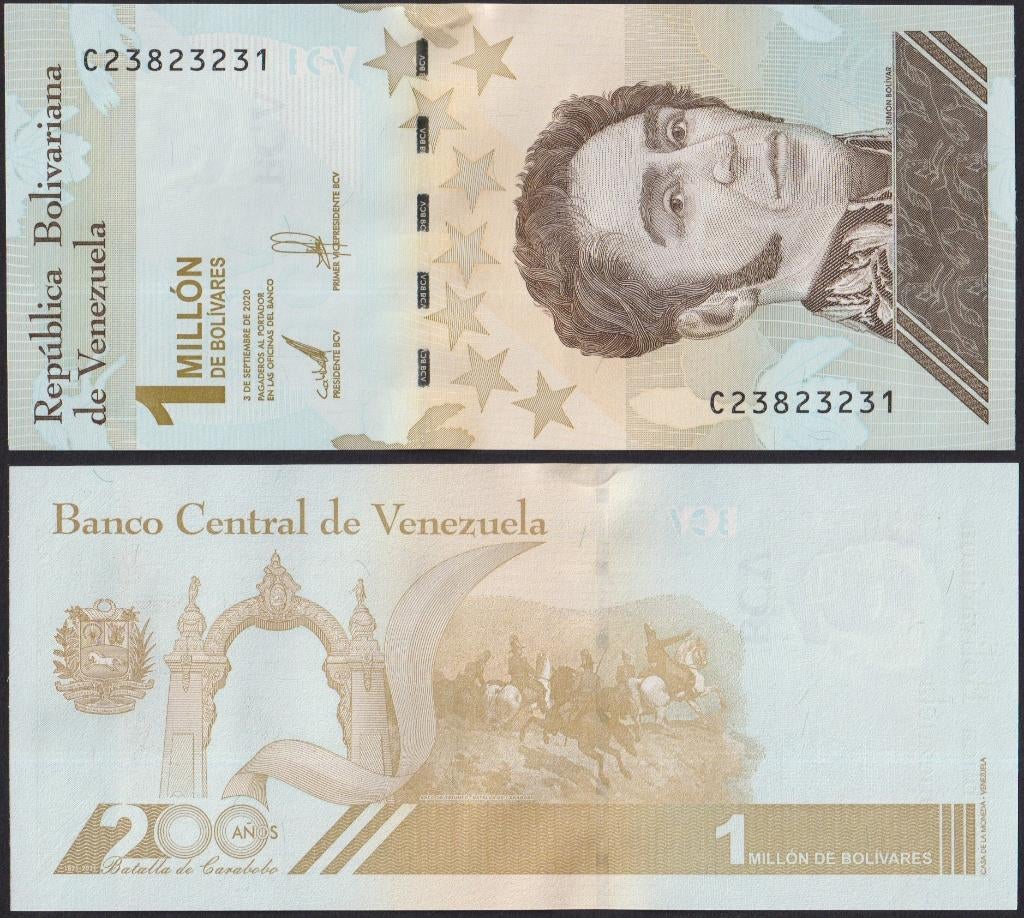 Venezuela 1.000.000.000 Bolivares, Ophalen of Verzenden, Zuid-Amerika, Los biljet
