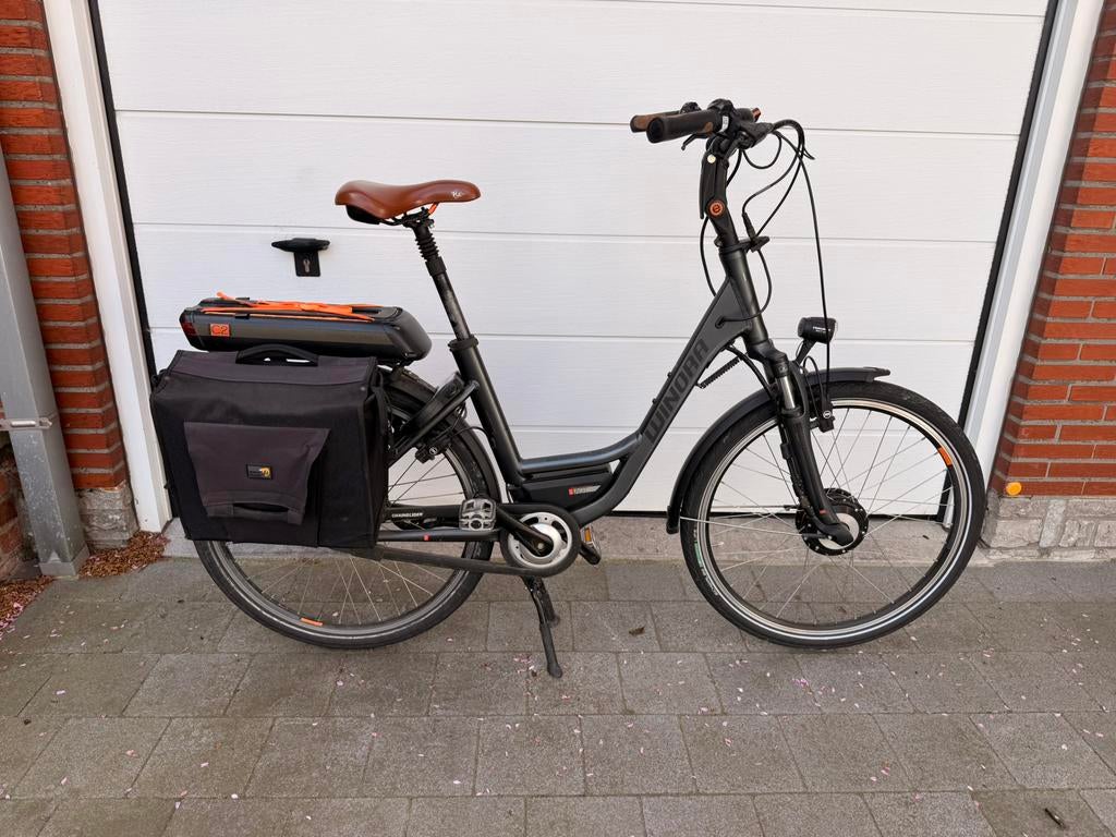 Electrische damesfiets Winora en nieuwe originele batterij, Autres marques, 51 à 55 cm, 50 km par batterie ou plus, Enlèvement
