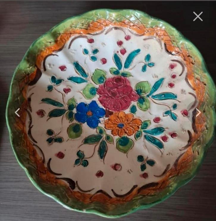 Prachtige keramische knutselschaal, Huis en Inrichting, Keuken | Servies, Nieuw, Overige typen, Boerenbont, Keramiek, Ophalen of Verzenden