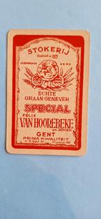 Carte à jouer Gent_Graan Genever Van Hoorebeke_Rood_270, Enlèvement ou Envoi, Utilisé, Carte(s) à jouer