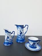 Service de vaisselle ancien bleu de Delft | Voilier Mariaker, Enlèvement ou Envoi