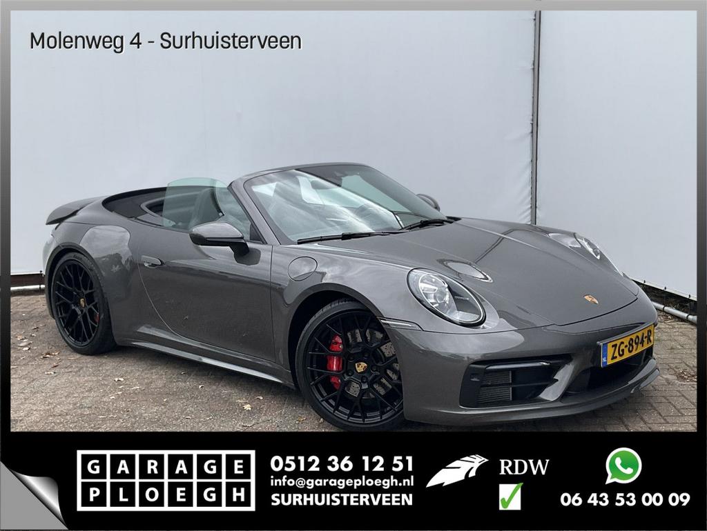 Porsche 992 Cabrio 3.0 Carrera 4 S 992 Sportchrono+ 14-weg o, Auto's, Porsche, Automaat, Cabriolet, Bedrijf, 247 g/km
